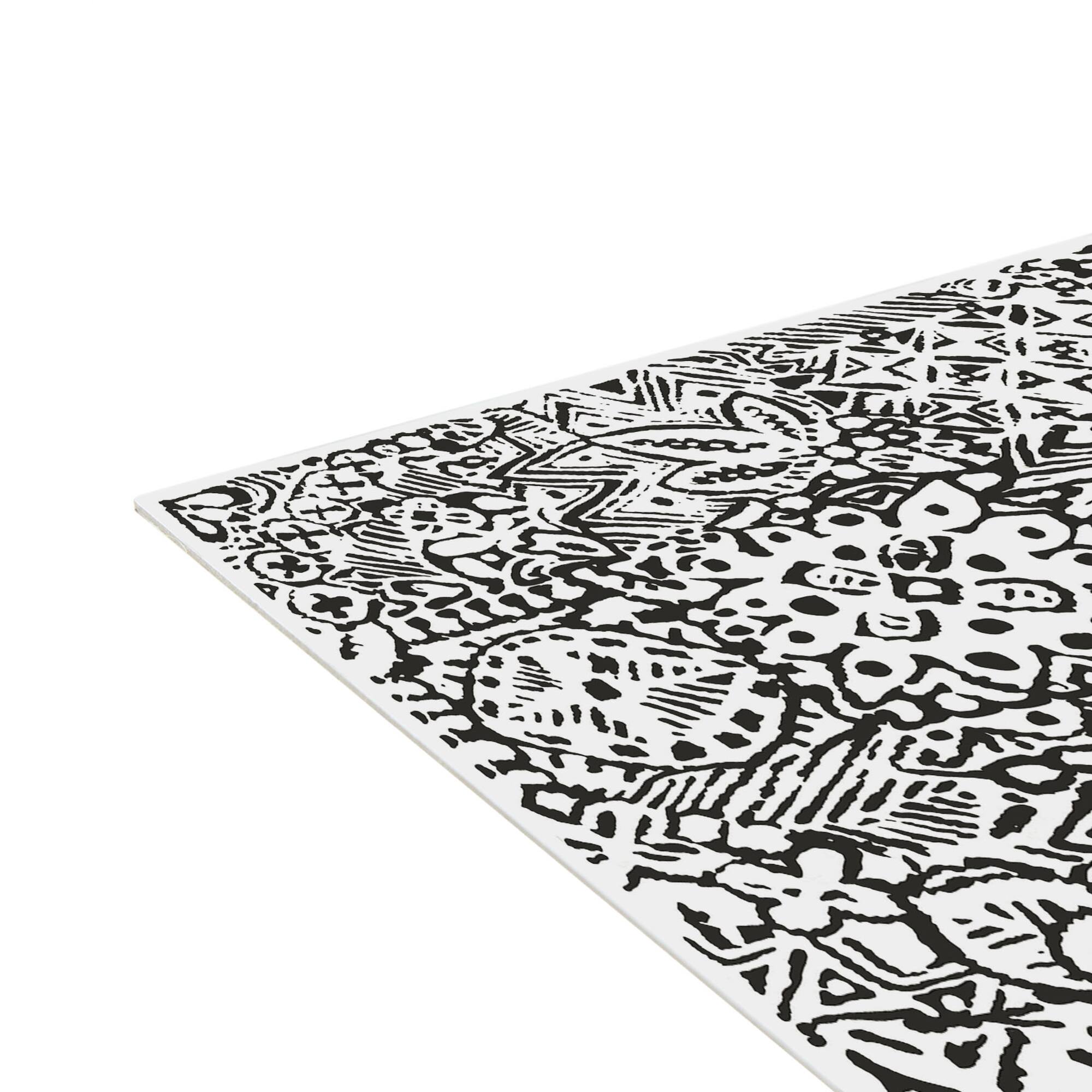 FloorPops Reo Charcoal Peel & Stick Floor Tiles